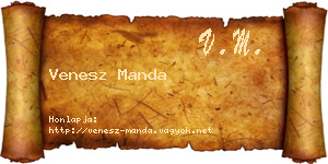 Venesz Manda névjegykártya